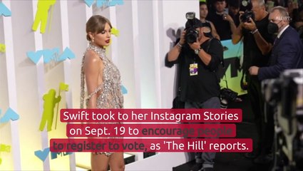 Скачать видео: Taylor Swift’s Post Sees Over 35,000 People Register To Vote