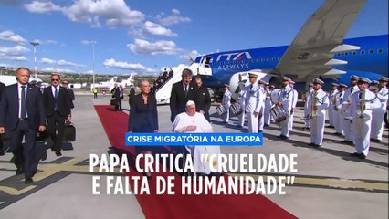 Papa Francisco critica "falta de humanidade" com que a Europa trata os migrantes