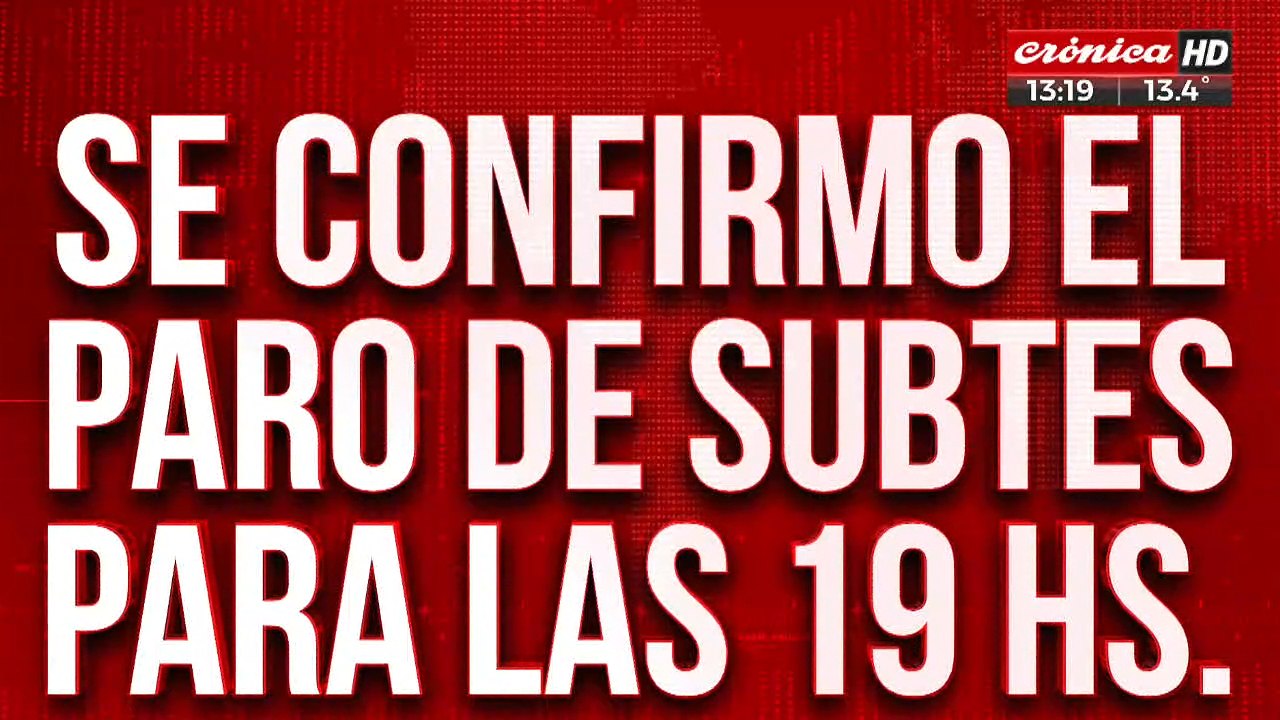 Paro de Subtes: ¿A qué hora dejará de funcionar?