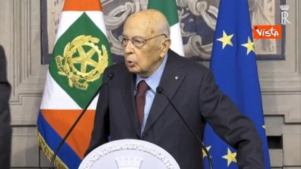 L'intervento di Napolitano alle consultazioni del 2018