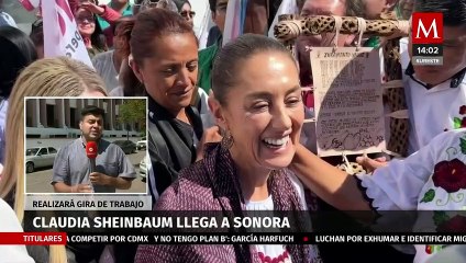 Claudia Sheinbaum llega a Sonora, realizará gira de trabajo