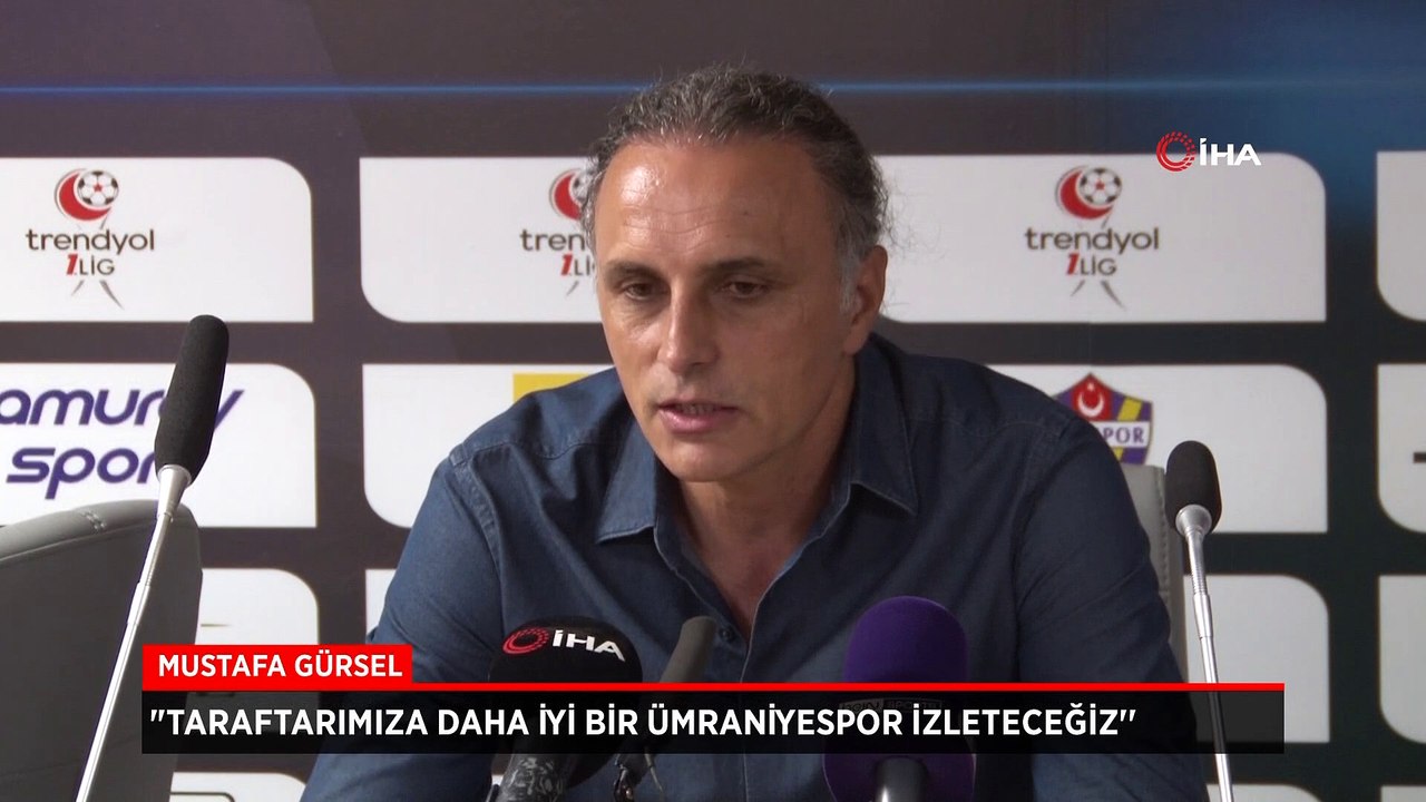Ümraniyespor Teknik Direktörü Mustafa Gürsel: Taraftarımıza daha iyi bir Ümraniyespor izleteceğiz