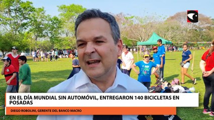 En el día mundial sin automóvil, entregaron 140 bicicletas en Posadas