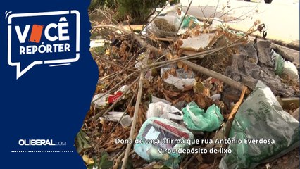 Dona de casa afirma que rua Antônio Everdosa virou depósito de lixo