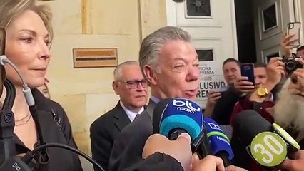 Juan Manuel Santos estuvo en cámara ardiente en honor a Fernando Botero