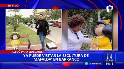 Inauguran escultura de "Mafalda" en Barranco: La octava de su tipo en el mundo