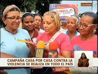 Cojedes: Integrantes Inamujer inician recorrido de casa a casa sobre la campaña Habla para Salvar