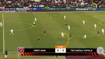 West Ham vs TSC Backa Topola: The full highlights of the UEFA Europe League game