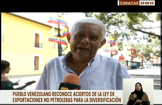 Ciudadanos caraqueños califican como positivo la Ley de Exportaciones No Petroleras