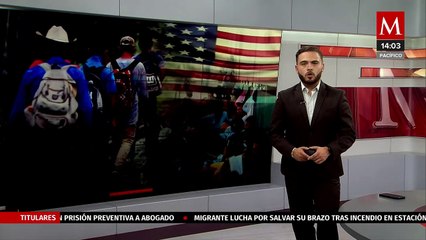 Imágenes de migrantes en tren rumbo a la frontera con EU captadas por un dron