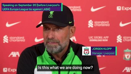 Klopp left bemused by bizarre news conference timing