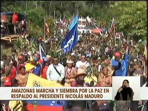 Amazonas | Pueblo indígena se moviliza en respaldo al Presidente Nicolás Maduro