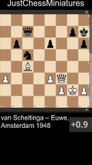 Max Euwe loses a Pawn in the endgame