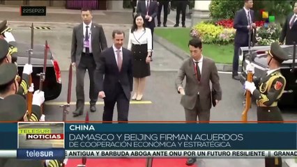 Presidente de Siria, Bashar Al-Assad, visita China por invitación de su homólogo Xi Jinping