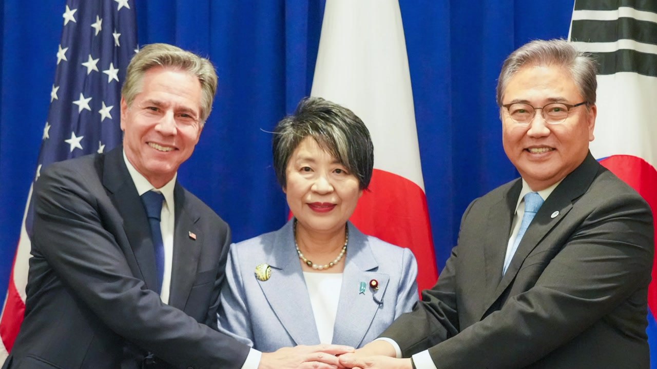 한미일 외교장관 "러북 군사협력 논의 우려...단호히 대응" / YTN