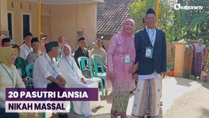 Pasutri Lansia Ikut Nikah Massal di Pandeglang