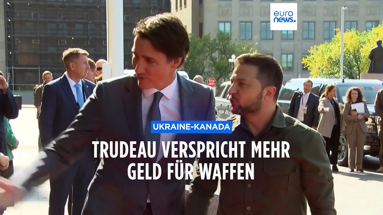 Selenskyj herzlich in Kanada empfangen - Tote bei Luftangriff auf Cherson