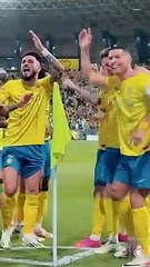 رونالدو يرقص العرضة السعودية احتفالاً بفوز النصر
