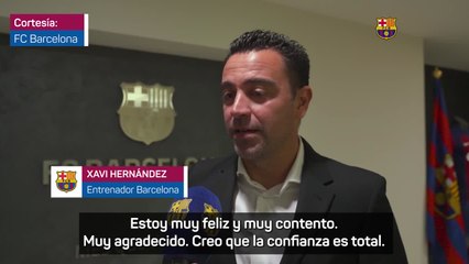 Xavi tras renovar: "Estoy en mi casa"