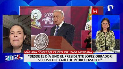 Mariana Gómez del Campo: "En México hemos cuestionado la actitud de AMLO para defender a Castillo"