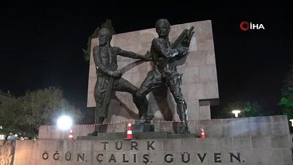 Ankara’da Güvenpark’ta anıtı ateşe verildi