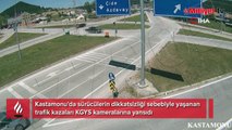 Kastamonu'da trafik kazaları kamerada