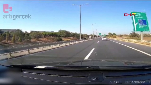 TEM Otoyolu'nda kilometrelerce ters yönde ilerledi