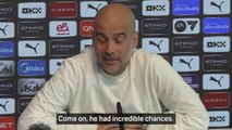 Guardiola warns reporter not to criticise Haaland