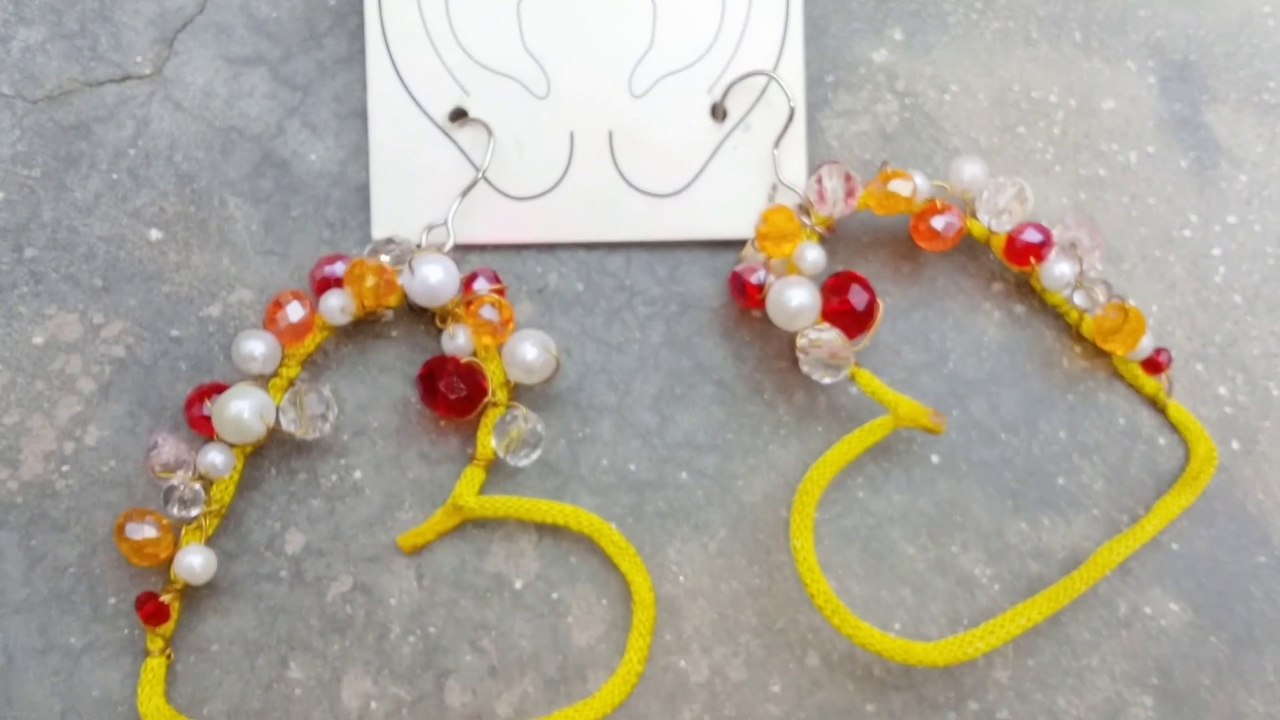 DIY heart earrings || how to make earrings at home ||wire earrings making  @creative_fatima ​