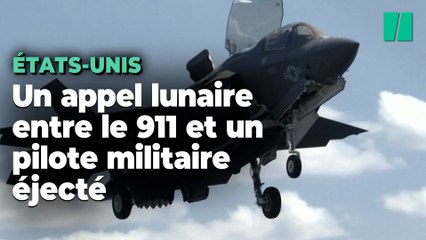 L’appel entre ce pilote éjecté de son jet et les services de secours a donné lieu à un échange lunaire