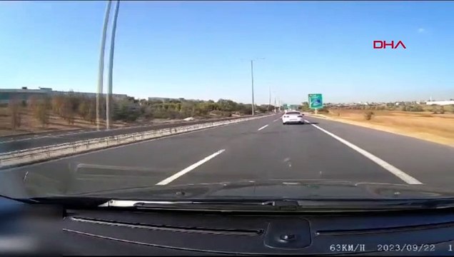 TEM Otoyolu'nda kilometrelerce ters yönde ilerledi