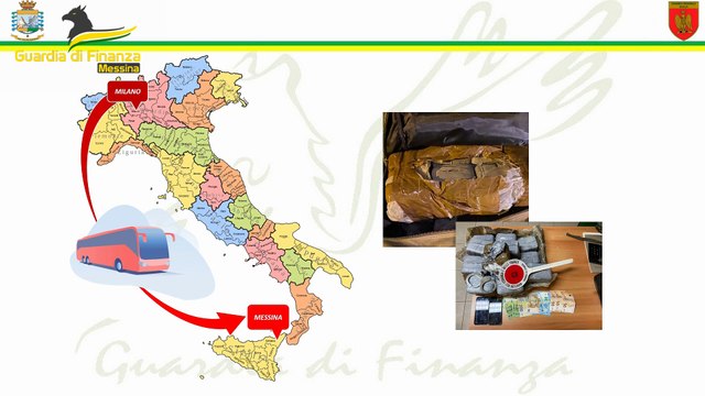 Nello zaino 190 panetti di hashish: sbarca dal traghetto a Messina e viene arrestato