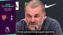 Postecoglou dumbfounded by Arteta's hair as he compares himself