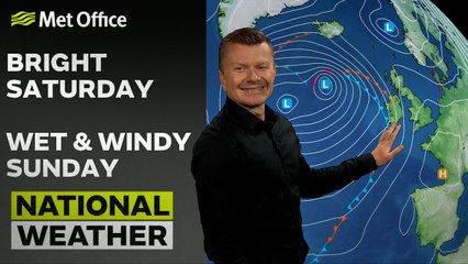Met Office Afternoon Weather Forecast 23/09/23 - Warm in the sunshine