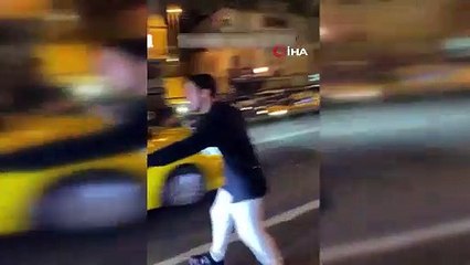 İstanbul’da Maltepesporlu futbolcudan akıl almaz trafik uygulaması kamerada