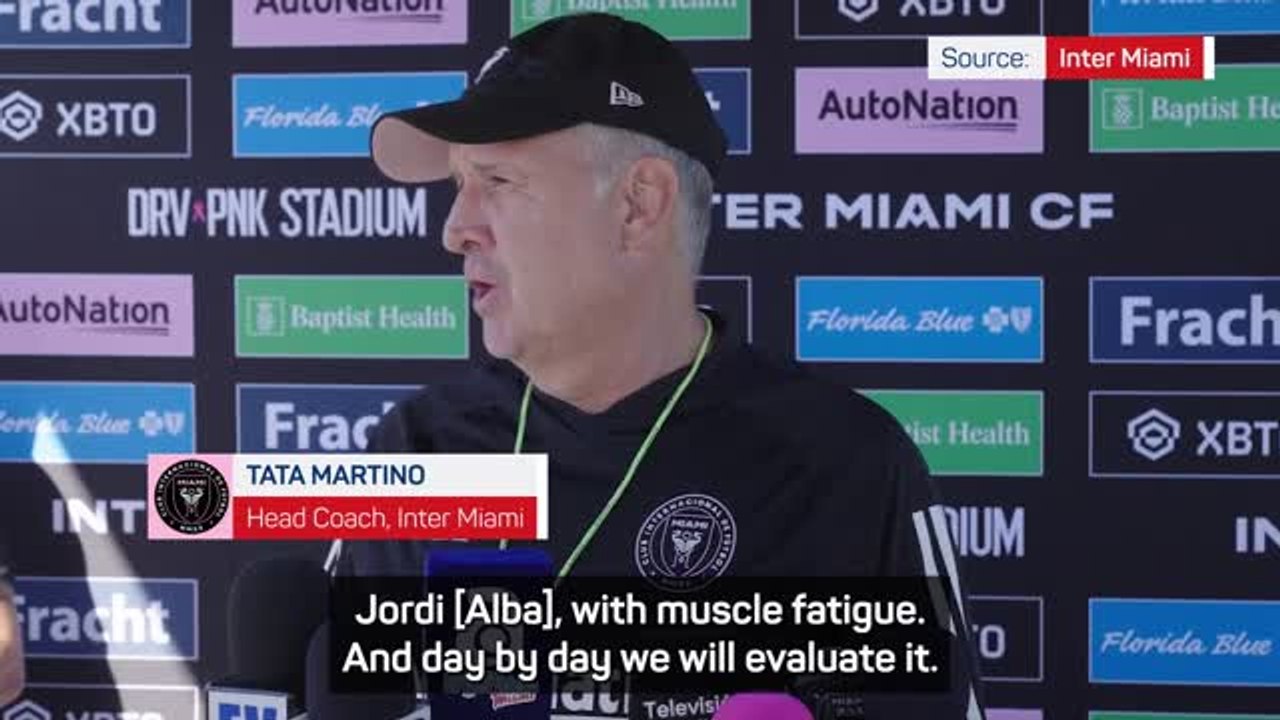 Martino provides Messi injury update