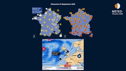 prévisions météo villes du samedi 23 septembre 2023