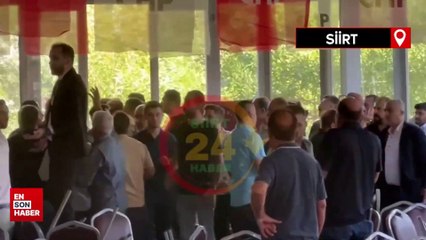 CHP Siirt İl Kongresi'nde partililer birbirinde girdi