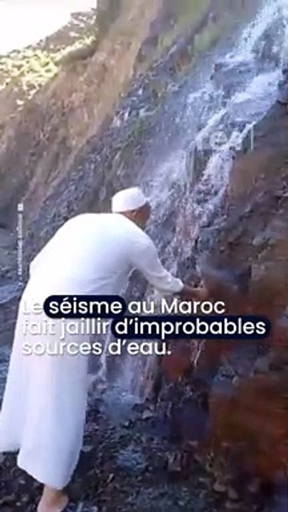 Dans l’Atlas, le séisme marocain a fait apparaître de nombreuses sources d’eau potable. 20.9.23