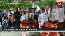 Despiden a doctora y su hija asesinadas en Veracruz