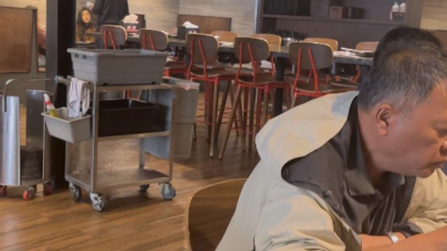 Robot waiter carefully brings the family its order and leaves *Technological Advancements*