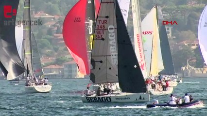 Bosphorus Cup'ın Boğaz Yarışı etabı renkli görüntülere sahne oldu