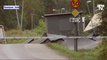 En Suède, une autoroute s'effondre sur plus d'une centaine de mètres faisant plusieurs blessés