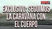 Ultimo adiós a Huguito Flores: Crónica HD acompaña la caravana con el cuerpo