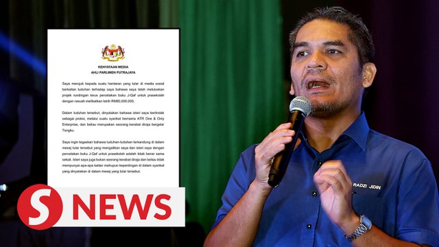 Radzi Jidin denies connection with RM80mil book printing project under MACC probe