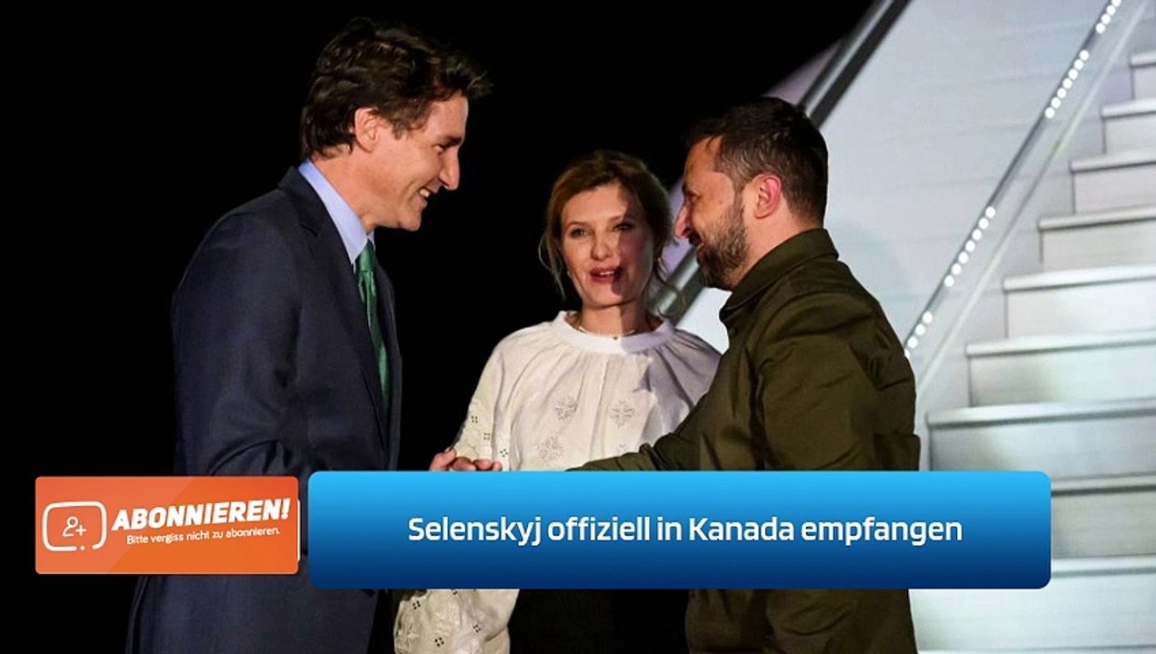 Selenskyj offiziell in Kanada empfangen
