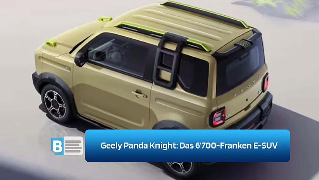 Geely Panda Knight: Das 6‘700-Franken E-SUV