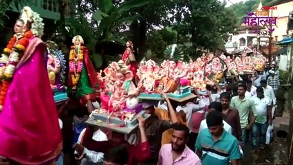 एकाचवेळी निघते साडेतीनशे गौरी-गणपतीची विसर्जन मिरवणूक