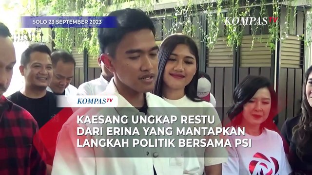 Kaesang Ungkap Restu dari Erina yang Mantapkan Langkah Politik Bersama PSI
