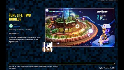 @TheSandboxGame - Exploring: One Life, Two bodies